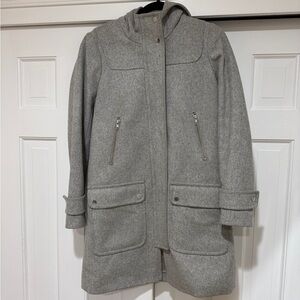 J. Crew Hooded Wool Coat